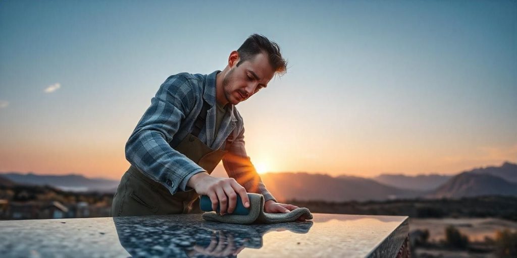 Granite polishing, Granite polishing near me, Granite floor polishing, Black granite polish, Polishing granite edge