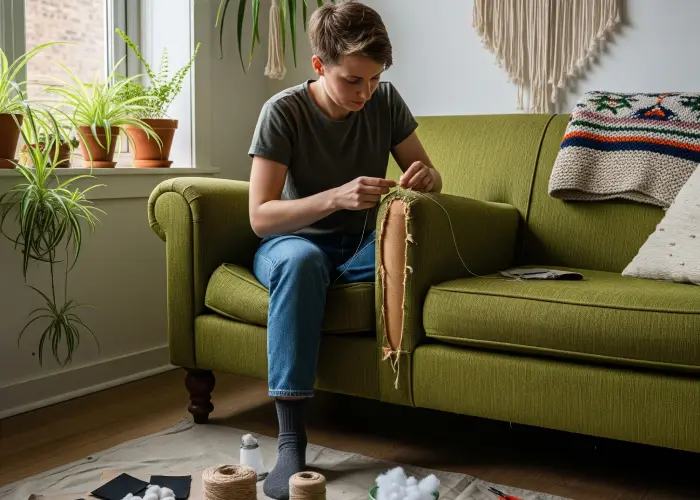 eco-friendly couch repair instead of replacement